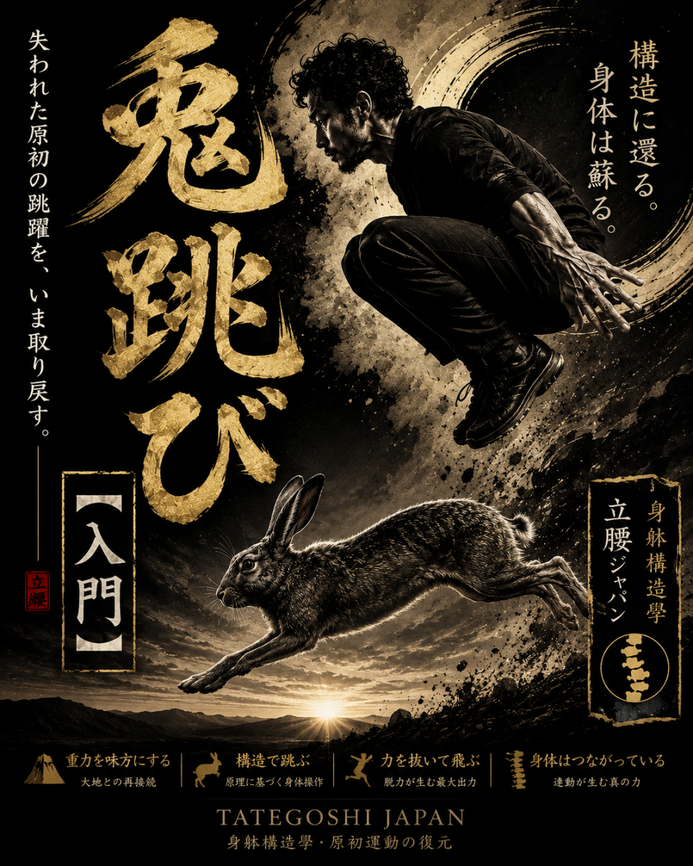 兎跳び【入門】 講座ポスター