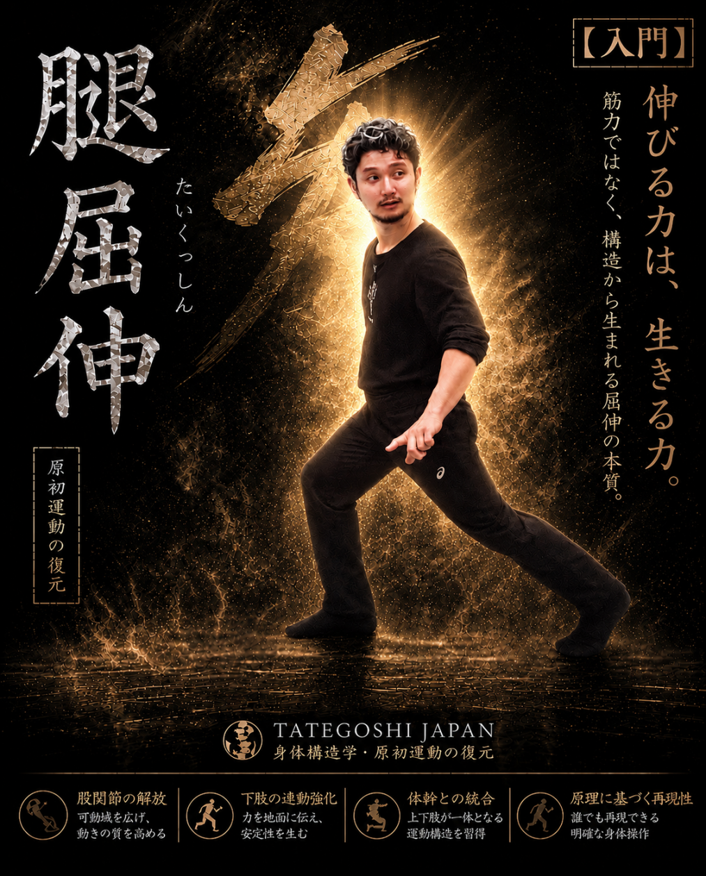 腿屈伸【入門】 講座ポスター