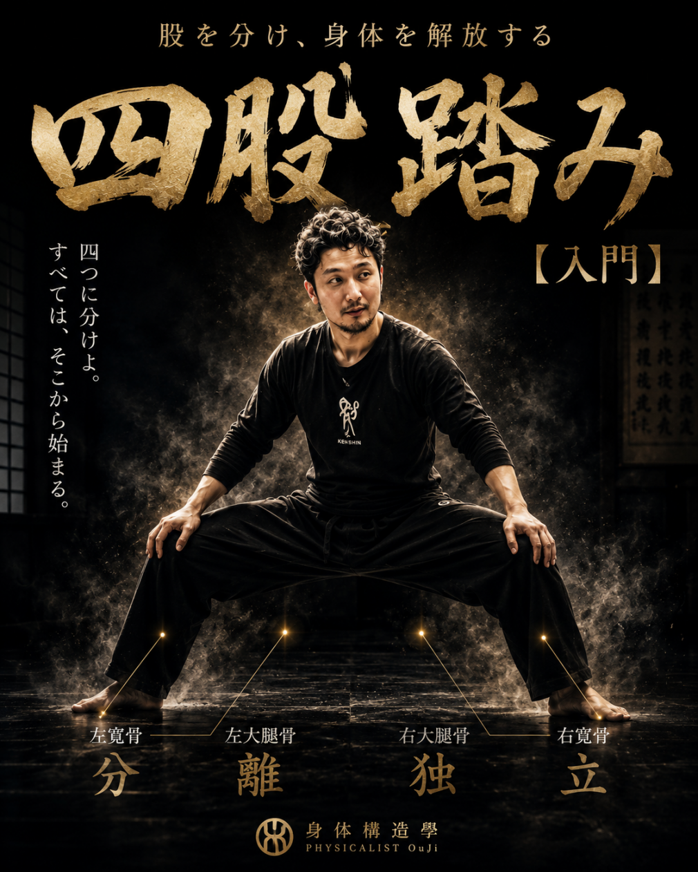 四股踏み【入門】 講座ポスター